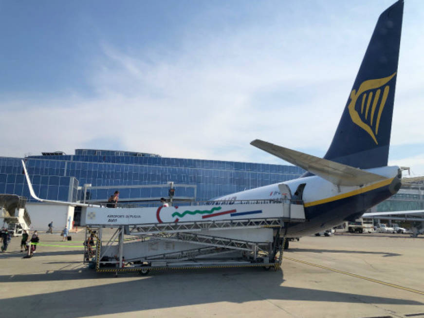 Ryanair: 45 rotte sulla Puglia per l’inverno