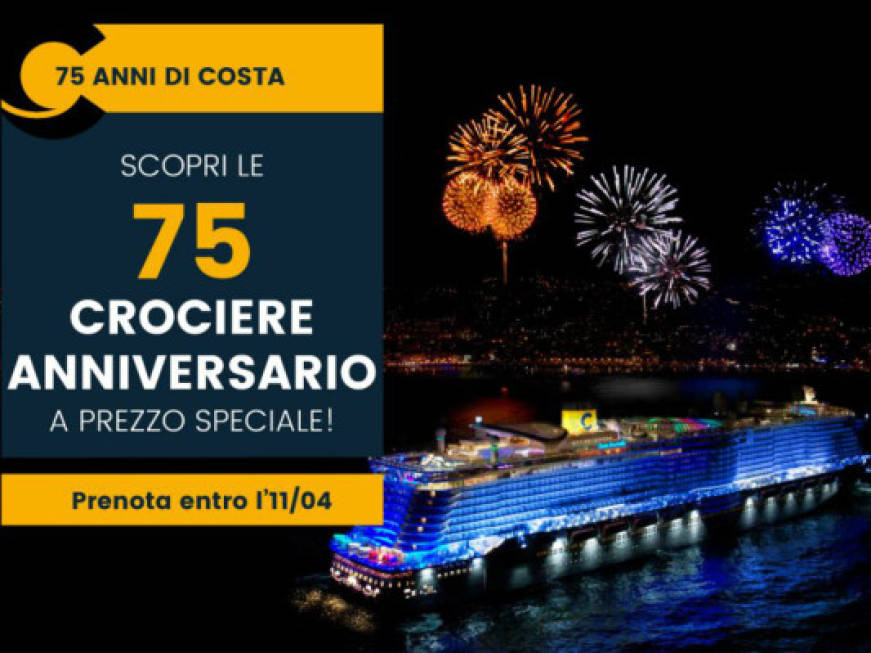 Il compleanno di Costa Crociere: 75 partenze a prezzo speciale
