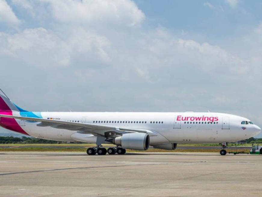 Eurowings volerà da Vienna a partire da novembre, prevista una tratta su Roma
