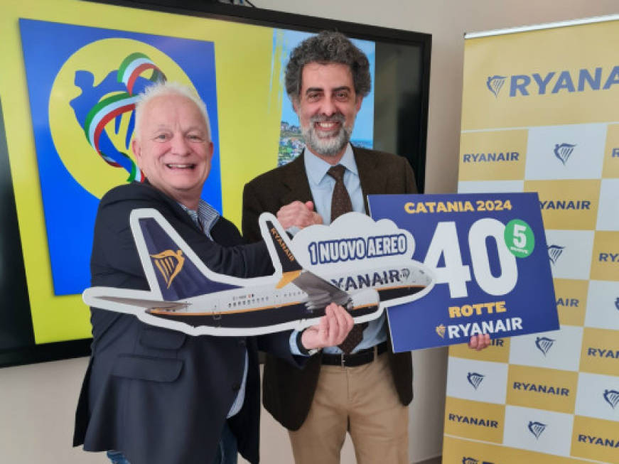 Ryanair, 40 rotte da Catania per la summer con 5 nuove destinazioni