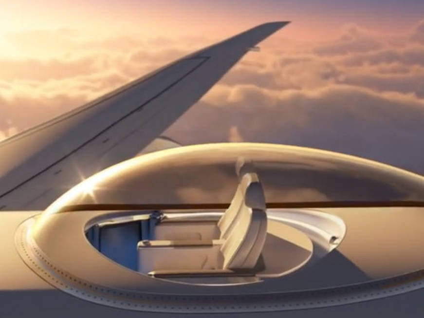 In volo sulla bolla sopra l&amp;#39;aereo: l&amp;#39;incredibile idea di Windspeed