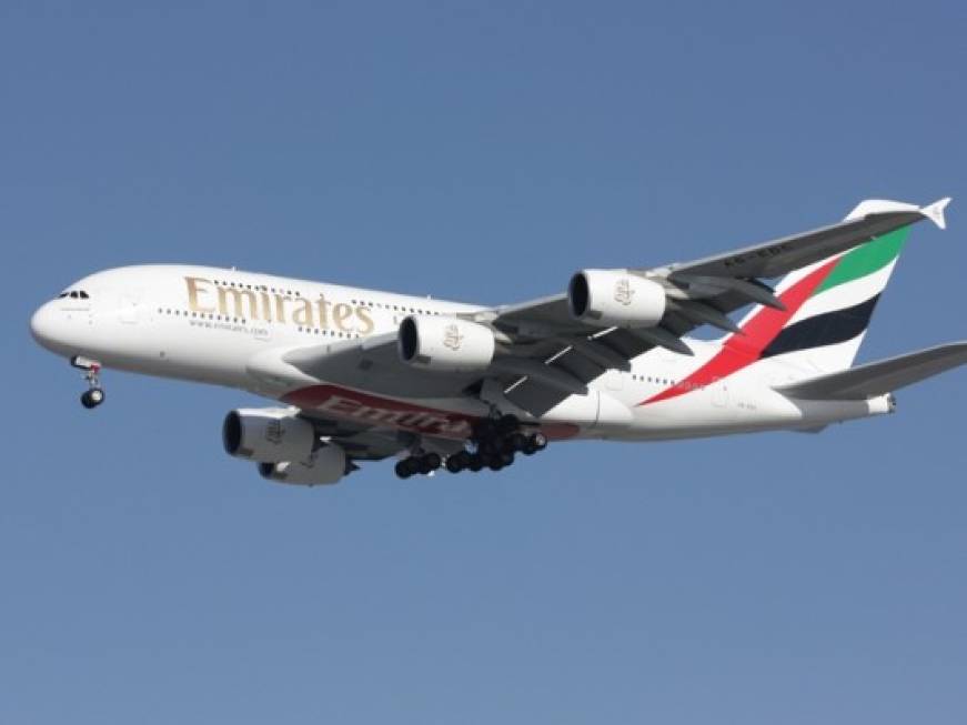 Emirates, due A380 sulla Roma-Dubai