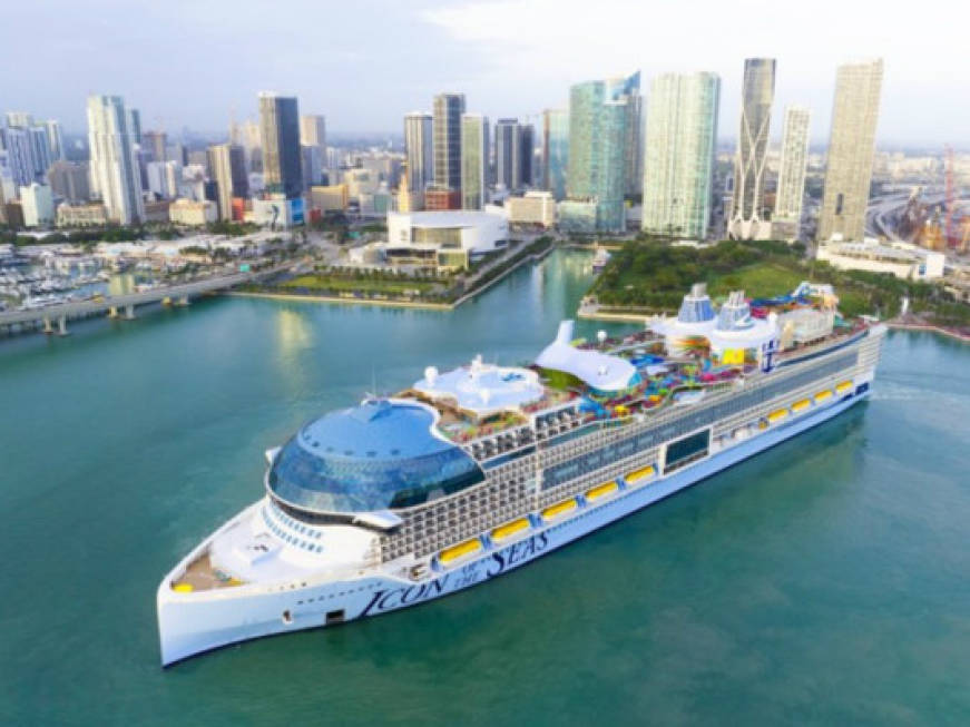 Icon the Seas ha gettato l’ancora a Miami: viaggio inaugurale il 27 gennaio