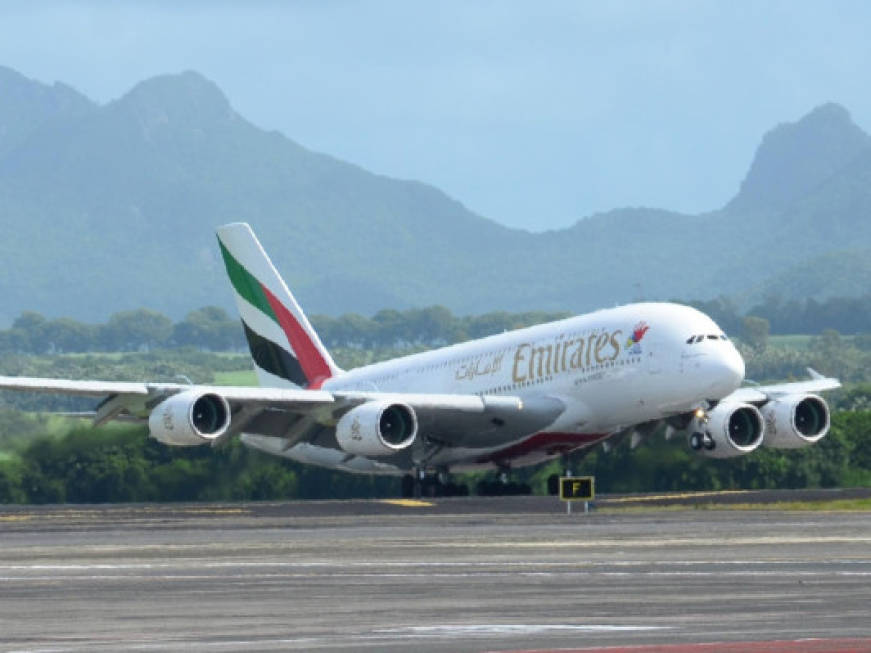 Emirates porta l&amp;#39;A380 a Mxp, aumento a doppia cifra dei posti su Milano