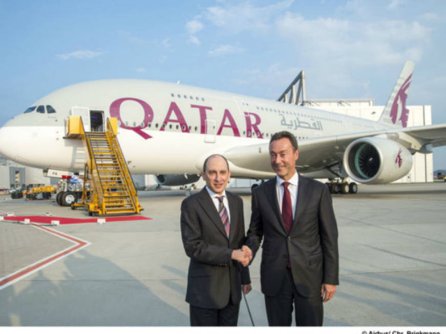 Qatar Airways riceve il primo Airbus A380