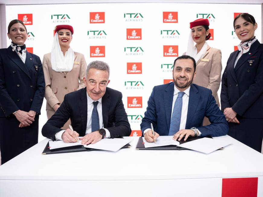 Ita Airways-Emirates: firmato memorandum d’intesa sul codeshare