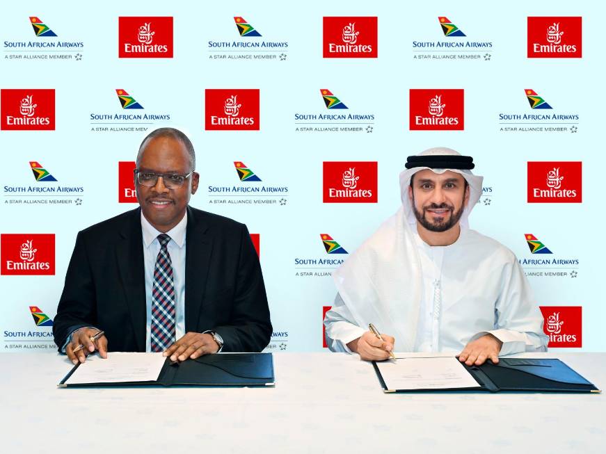 Emirates e South African Airways ampliano il codeshare