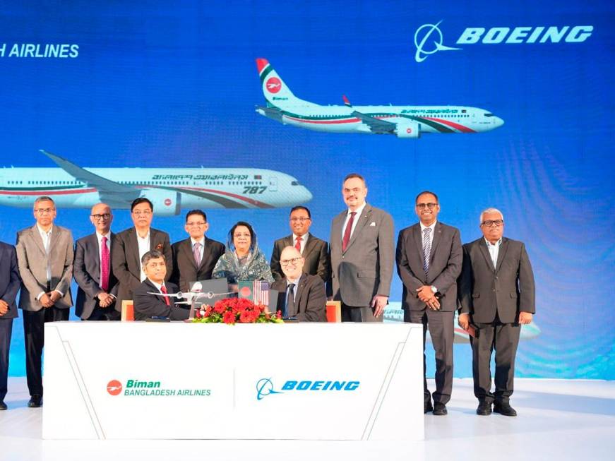 Biman Bangladesh Airlines ordina 14 aeromobili Boeing