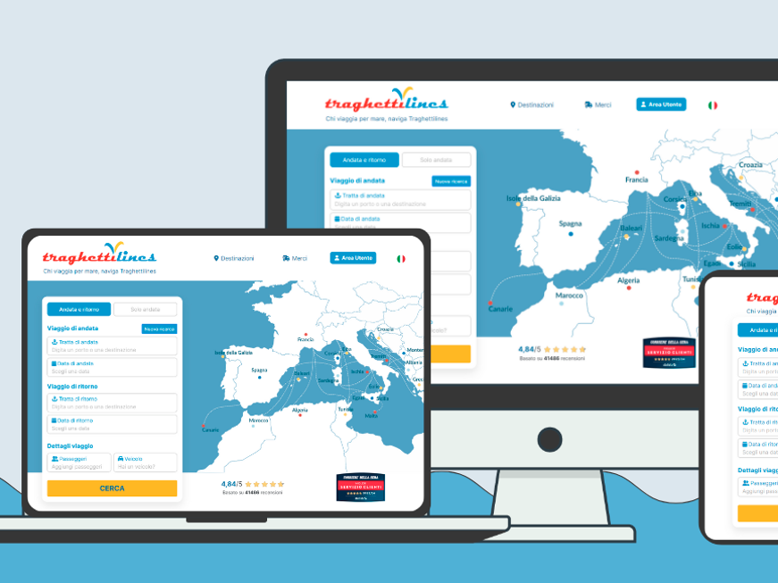 Traghettilines lancia il nuovo sito: potenziata la user experience