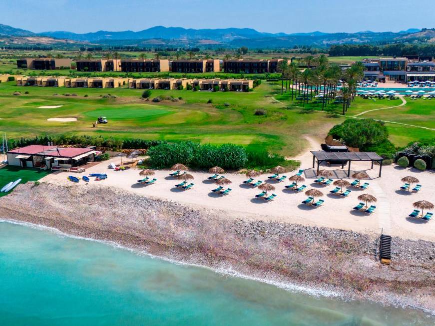 La spiaggia firmataMissoni al RoccoForte Verdura Resort