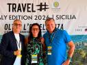 Nicola Romanelli, founder di Travel Hashtag Advisory; Gloria Armiri, Group Exhibition Manager Tourism &amp; Hospitality Division di IEG, Gian Marco Centinaio, vicepresidente del Senato
