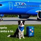 Ita Airways avvia il servizio “Large Dog On Board” per cani di grossa taglia a bordo
