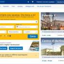 Booking.comfa l’agente di viaggi Pacchetti e trasporti sulla homepage