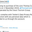 Il ritorno (social)di Thomas Cook