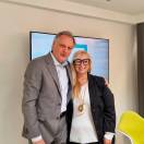 Mario Vercesi, a.d. Gattinoni Travel; Antonella Ferrari, network director Gattinoni Travel