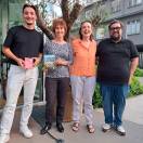 Da sinistra, Ruben Monteiro, Francesca Rovati, Giulia Scurria, Claudio Parisi