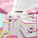 Arriva il treno rosa di Hello Kitty: le immagini