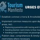 “Regole chiare e comuni in Europa”: si alza la voce di TourismManifesto