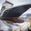 Float out per Queen Anne, la nuova ammiraglia Cunard pronta a maggio 2024