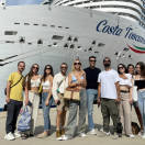 Chiara Ferragni e il team di The Blonde Salad a bordo di Costa Toscana per un team building trip