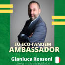 Gianluca Rossoni ambasciatore italiano di Eco-Tandem, il progetto per il turismo sostenibile