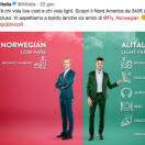 Alitalia e Norwegian, il duello delle tariffe low cost verso gli Usa si combatte anche sui social