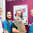 Eurowings e i passeggeri speciali: un koala in cabina diretto a Edinburgo