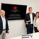 Annamaria Barbato, sales account manager Italia, con Adriano Apicella e Vittorio Amato