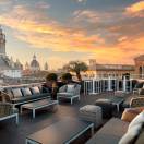 La terrazza del The Pantheon Iconic Hotel a Roma