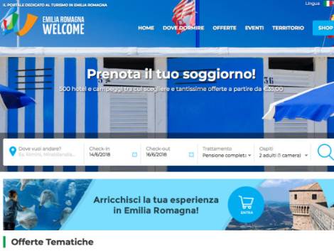 Emilia Romagna Welcome, piattaforma unica per pacchetti e servizi turistici