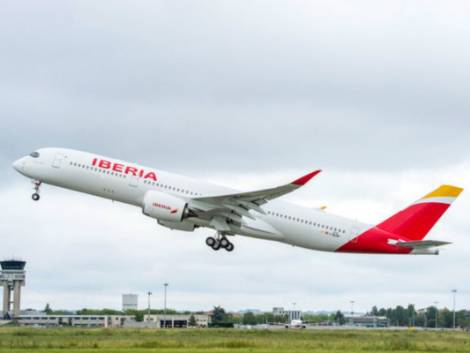 Iberia, il nuovo A350 debutta sulla rotta Madrid-new York