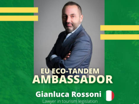 Gianluca Rossoni ambasciatore italiano di Eco-Tandem, il progetto per il turismo sostenibile