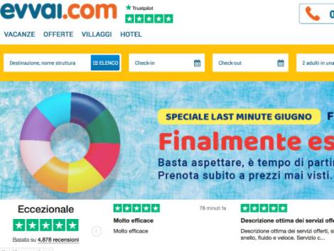 Evvai.com: il Mare Italia cresce del 110%