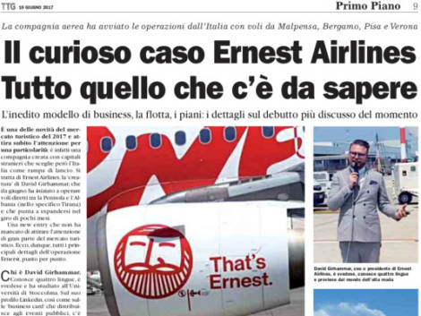 I segreti Ernest Airlines
