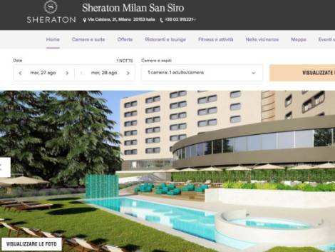 Un hotel 'calcistico' anche per Milano: nel 2020 lo Sheraton di San Siro