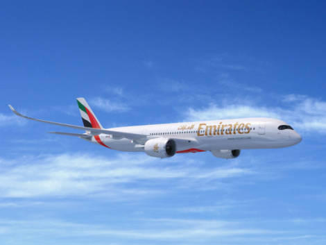 Emirates investe 350 milioni di dollari per l’intrattenimento di bordo degli A350