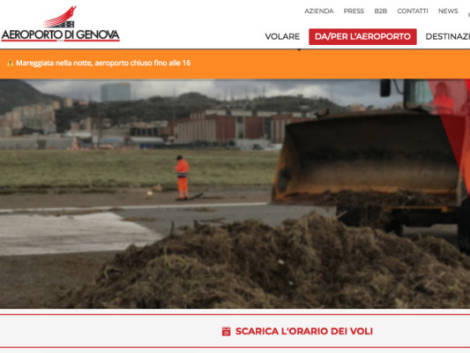 Maltempo in Liguria, l'aeroporto di Genova resta chiuso