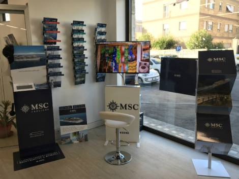 Msc entra in adv con il corner multimediale