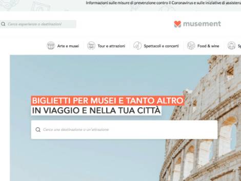 Musement: nuove sezioni sulla piattaforma per la ripresa