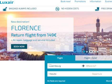Da Firenze a Lussemburgo, il nuovo volo di Luxair