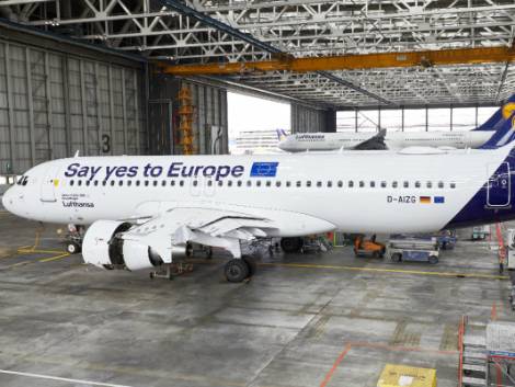 La scelta di Lufthansa: un aereo brandizzato SayYesToEurope per il voto di maggio