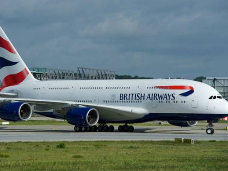 Volo British Airways in balia del vento, il video