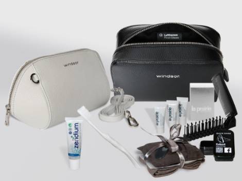 Clutch e camicie firmate per Lufthansa: arrivano i nuovi amenity kit