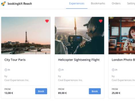 Vendere tour ed esperienze online: arriva la nuova piattaforma b2b bookingkit Reach