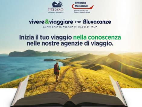 Bluvacanze, partnership con le Università telematiche Pegaso e Mercatorum