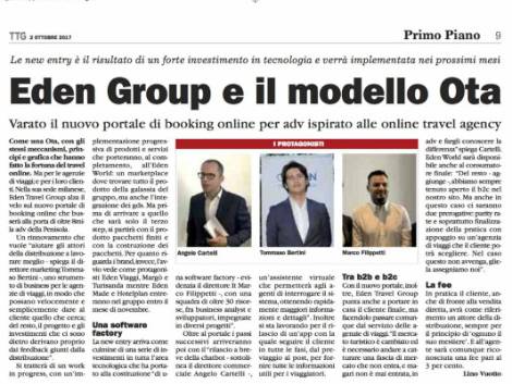 Eden Travel Group e il modello Ota