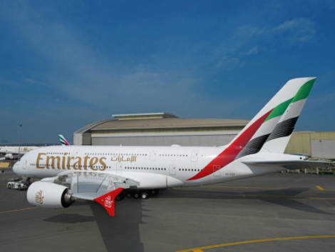 Emirates: parte dall'A380 il restyling della livrea