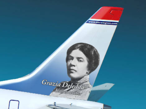 Norwegian dedica un aereo a Grazia Deledda
