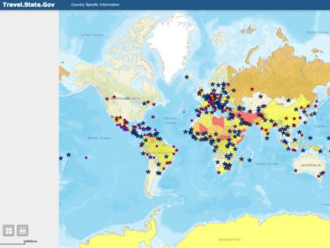 Gli Usa rivedono alert e warning sui viaggi: l'Italia a rischio giallo