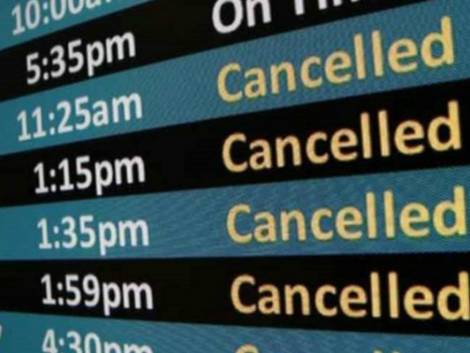 Venerdì 11 gennaio,sciopero nel trasporto aereo: l’elenco dei voli cancellati